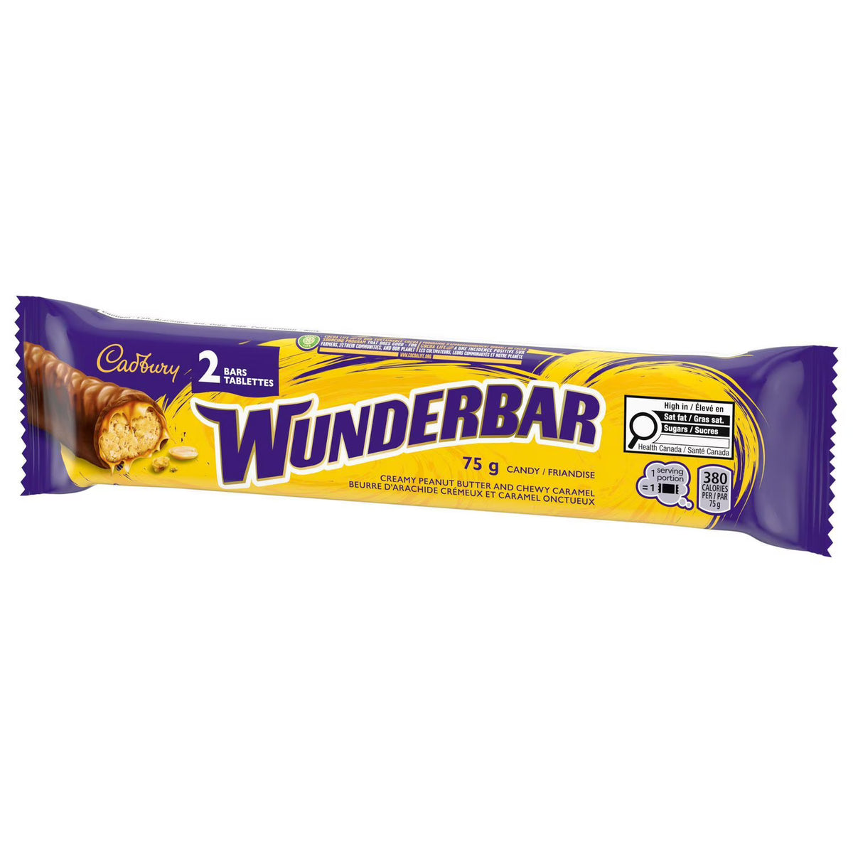 Cadbury Wunderbar Barre Chocolat Format Géant (75g)