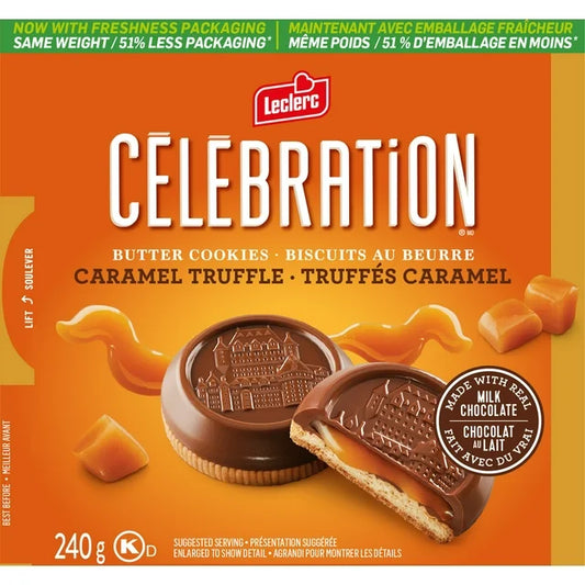 Biscuits truffes au caramel Leclerc Célébration (240g)