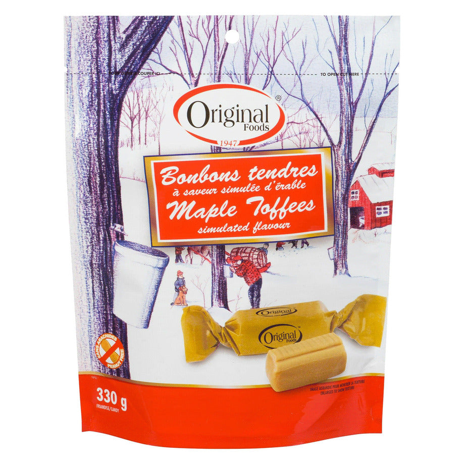 Bonbons au caramel à l'érable Original Foods 330G