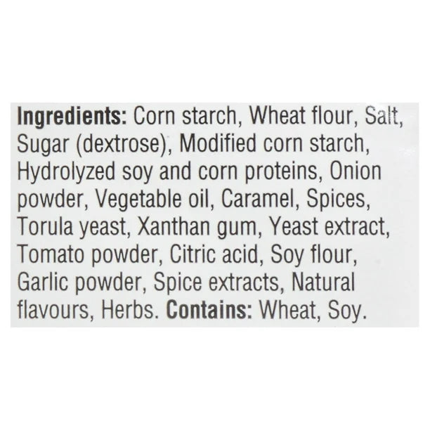 List of ingredients on a label with a white background