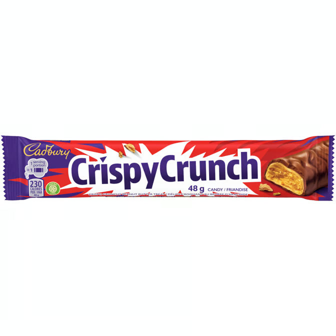 Barre de chocolat pleine grandeur Cadbury Crispy Crunch (48 g)