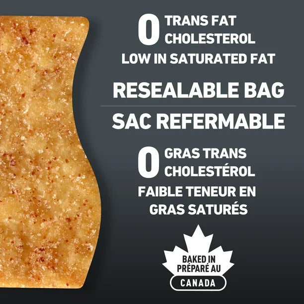 Biscuits salés saveur bacon fumé Crispers 145g