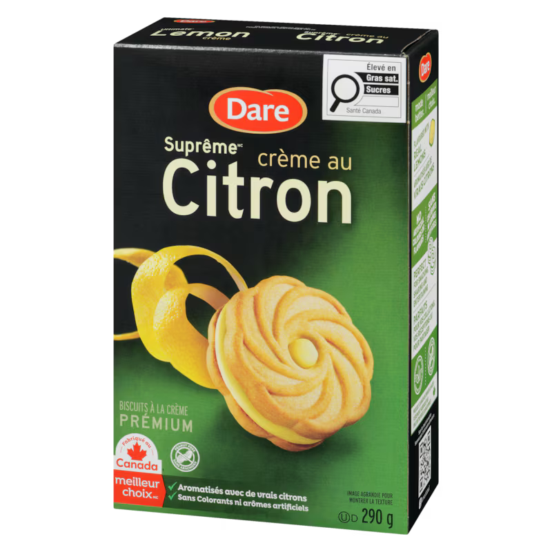 Biscuits suprêmes crème citron Dare (290g)