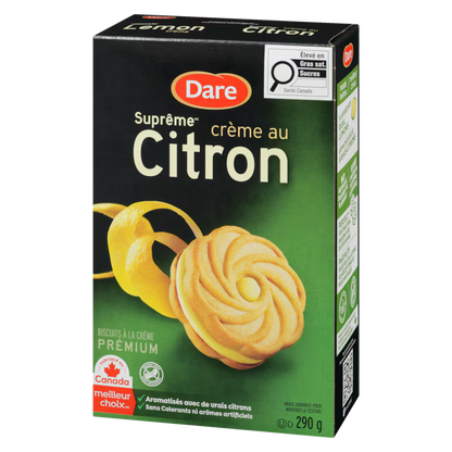 Biscuits suprêmes crème citron Dare (290g)