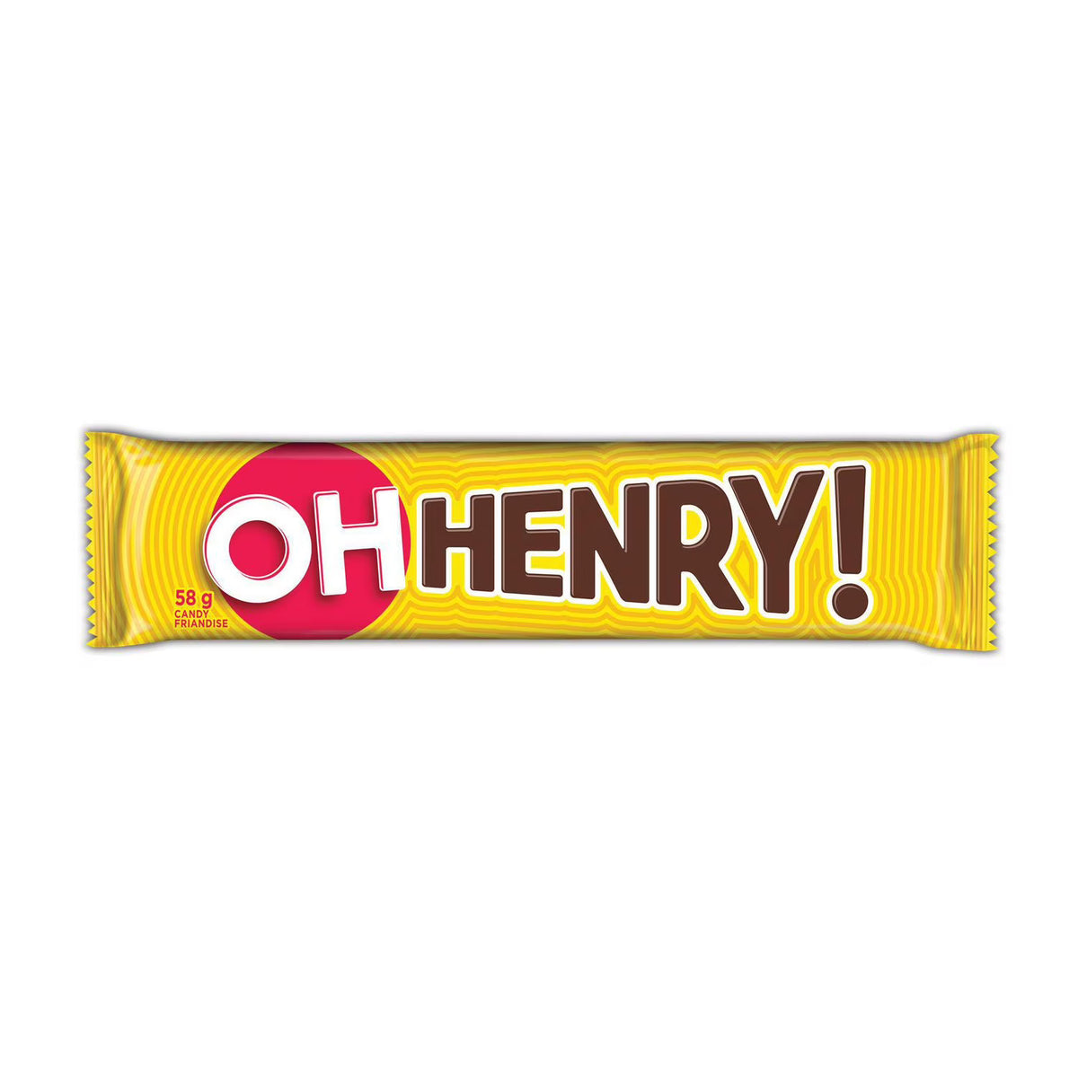 Barre de chocolat pleine grandeur Oh Henry (58g)