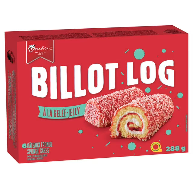 Gâteaux Vachon Billet Log fourrés à la gelée, paquet de 6, 288 g