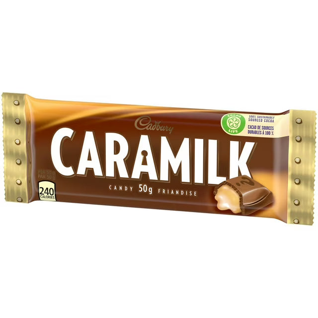 Tablette de chocolat Cadbury Caramilk Paquet de 48 (48 x 50 g)
