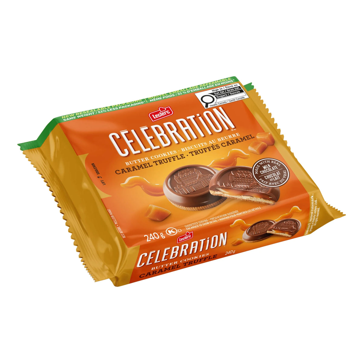 Biscuits truffes au caramel Leclerc Célébration (240g)
