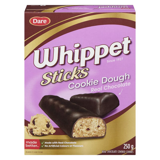 Bâtonnets de pâte à biscuits Whippet de Dare (250 g)