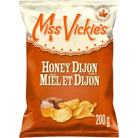 Chips de pommes de terre au miel et à la moutarde de Dijon Miss Vickie's, paquet de 10 (10 x 200 g)