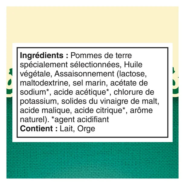 Miss Vickie's Croustilles Sel de mer et Vinaigre de malt Paquet de 10 (10 x 200 g)