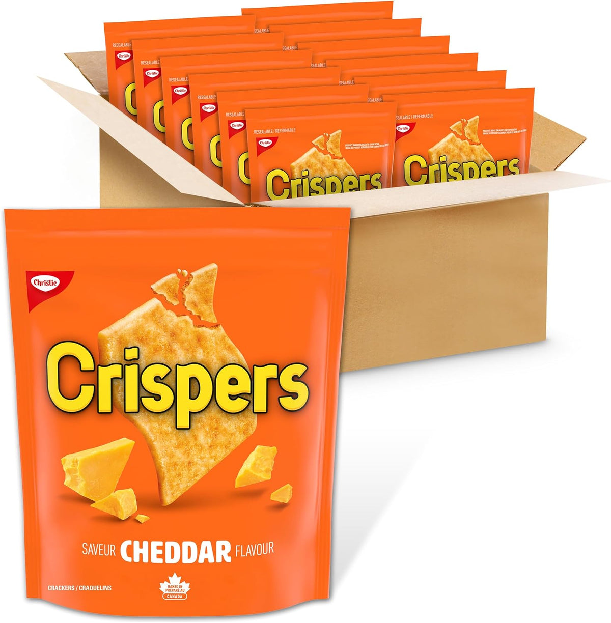 Crispers saveur cheddar - paquet de 12 (12 x 145 g)