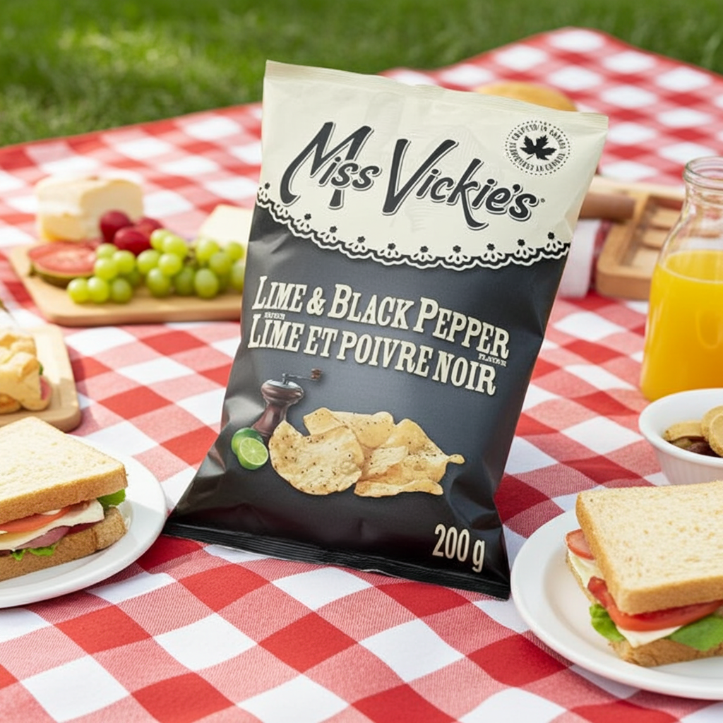 Croustilles Miss Vickie's lime et poivre noir 200 g