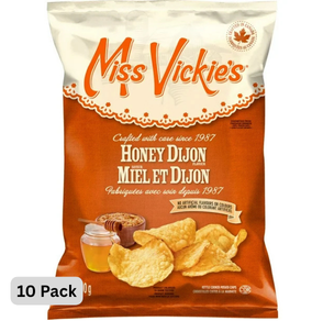 Chips de pommes de terre au miel et à la moutarde de Dijon Miss Vickie's, paquet de 10 (10 x 200 g)