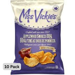 Croustilles au goût de barbecue fumé au bois de pommier Miss Vickie's Paquet de 10 (10 x 200 g)
