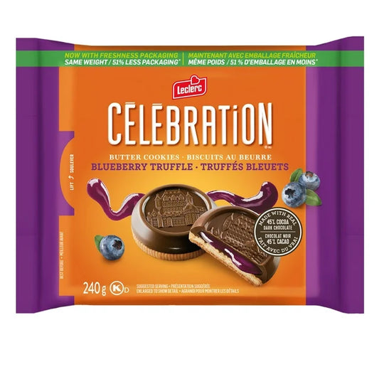 Biscuits aux truffes aux bleuets Leclerc Célébration (240G)