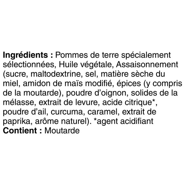 Miss Vickie's Croustilles au miel et à la moutarde de Dijon 200 g