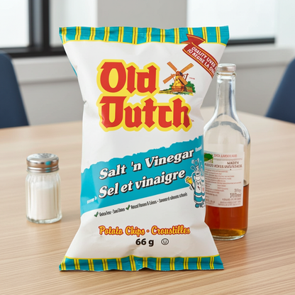 Croustilles Salées et Vinaigrées Old Dutch (235g)