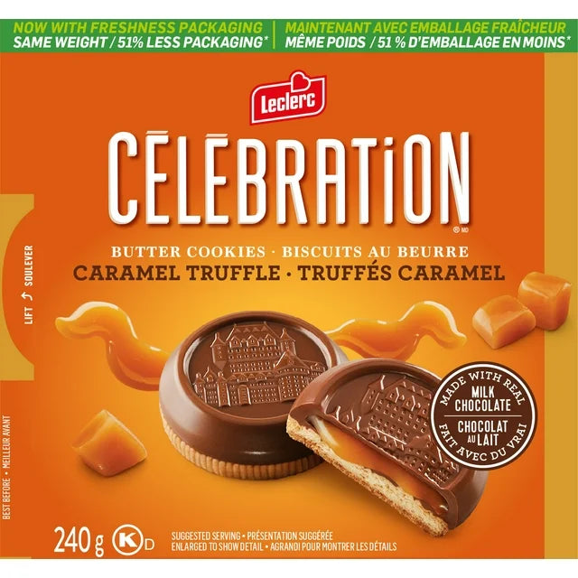 Biscuits truffes au caramel Leclerc Célébration (240g)