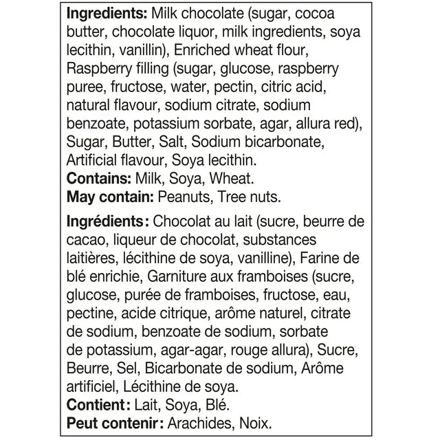 Biscuits au Chocolat au Lait et Framboise Célébration Leclerc (240G)