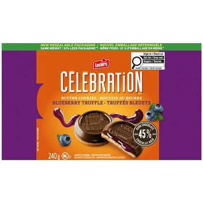 Biscuits aux truffes aux bleuets Leclerc Célébration (240G)