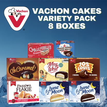 Vachon – Assortiment de gâteaux taille normale (8 boîtes / 60 gâteaux) (2,5 kg / 5,5 lb)